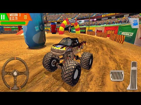 Monster Truck Arena Driver  - Army SUV, Fire Engine & Bus Monster Trucks (Android,iOS) Part 1