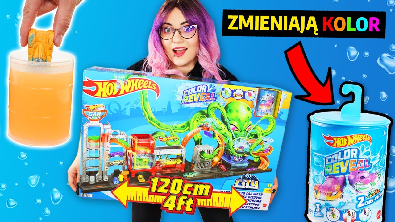 MEGA WIELKI ZESTAW 🐙 Hot Wheels Color Reveal 🚗 AUTA które ZMIENIAJĄ KOLOR