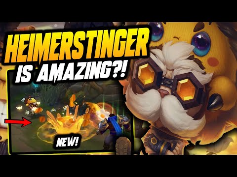 HEIMERSTINGER IS THE BEST SKIN OF ALL TIME!? BEES CONTROL THE TURRETS? - League of Legends
