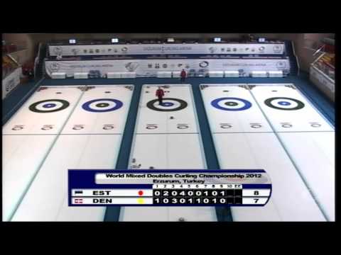 CURLING: WMDCC 2012 - QUALIFIER 1/4 FINALS EST vs DEN - HIGHLIGHTS