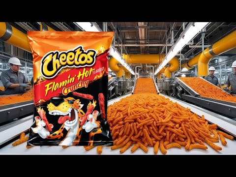 HOW Cheese CHEETOS are MADE in FACTORIES 🧀