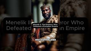 Menelik II Outsmarted European Powers and Won #MenelikII #HistoryShorts