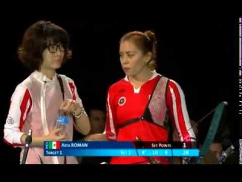 Aida Román, "Duelo Final", Nimes 2014 (Francia) - Campeonato Mundial de Tiro con Arco Bajo techo