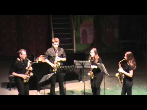 sax ensemble conducted by Gerard McChrystal  at the Llandovery Course