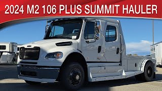 A preview image of the linked video showcasing 2024 Freightliner M2 106 Plus Summit Hauler