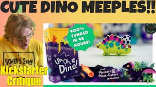 Uh Oh, Dino! - Cute & Chaotic Co-op for 2-4 - Christmas SHipping!- Kickstarter Critique Review