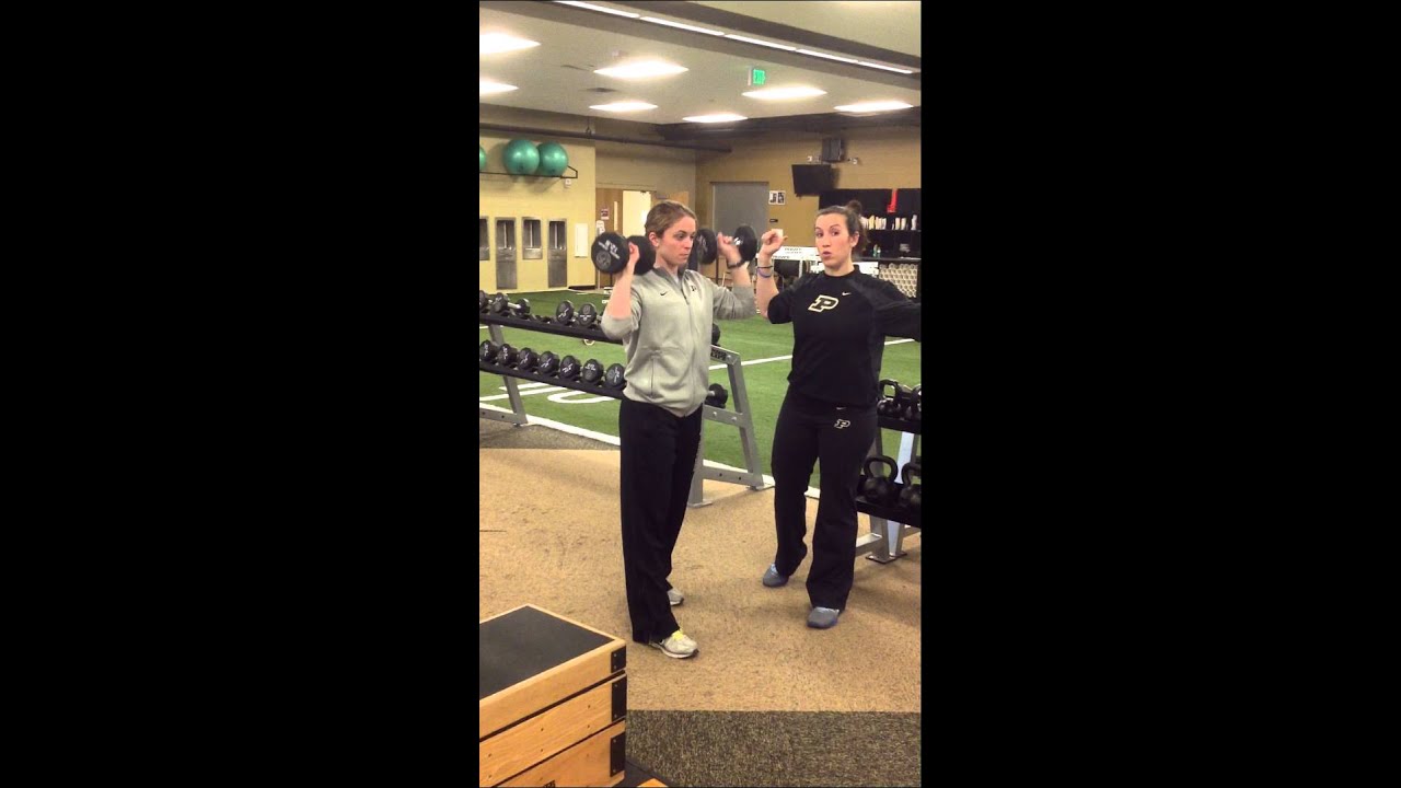 Dumbbell Alternating Overhead Press