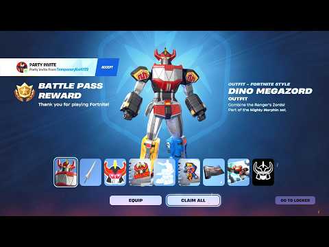 how to get the megazord skin in fortnite