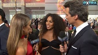Kerry Washington Rocks Baby Bump on the Emmys Red Carpet, Talks Fashion and Politics