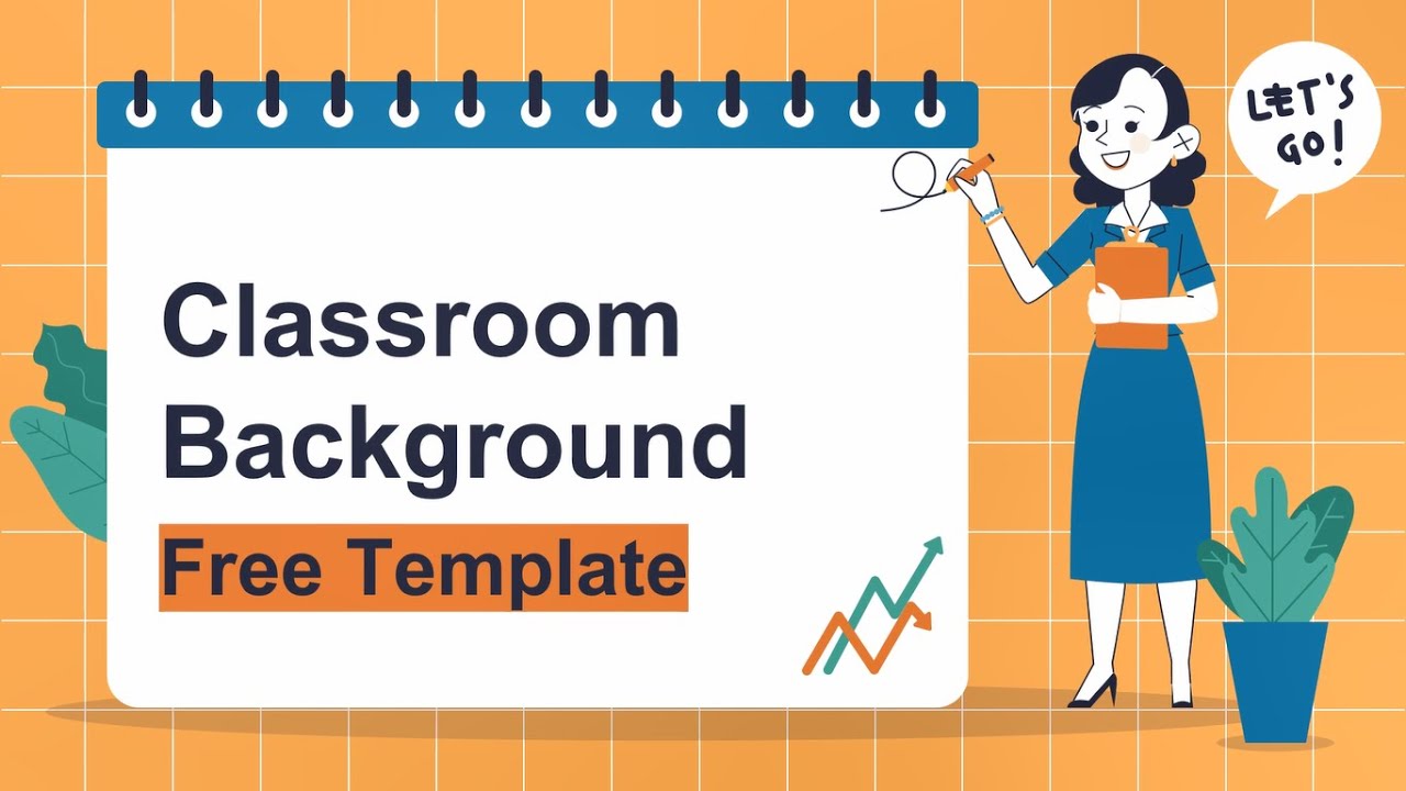 Animated Classroom Background| Virtual/Online Class| Video Lesson| Free Template