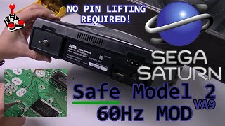 Sega Saturn Model 2 | SAFE VA9 Revision 60Hz Mod