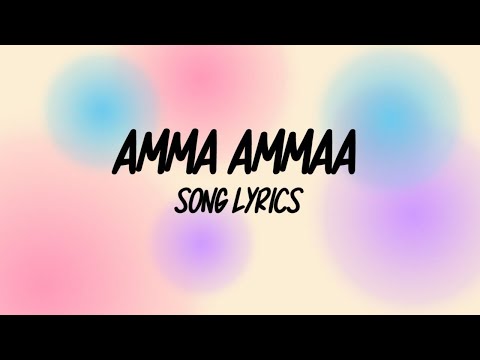 Amma Amma Full Song(𝑳𝒚𝒓𝒊𝒄𝒔) II Raghuvaran B Tech Movie II Dhanush, Amala Paul