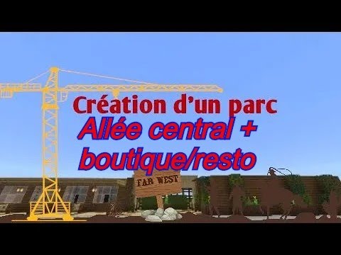 -_Kylian _officiel_- -  #TUTO2 #PARC #MINECRAFT creation of a park |  shop/restaurant + central aisle