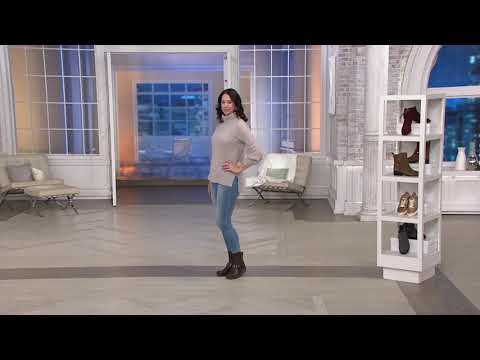 Earth Origins Leather Mid Boots - Patrice on QVC