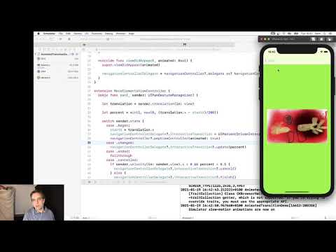 Custom ViewController Transitions in UIKit using Swift
