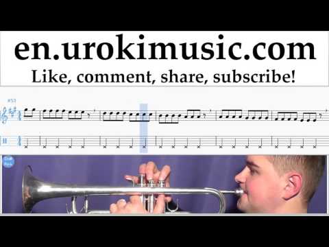How to Play Trumpet Passenger Let Her Go Part#1 Melody School Learn Class Course Tutorial Sheet