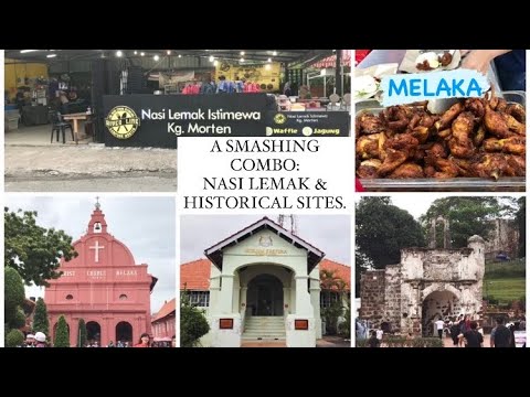 MELAKA || NASI LEMAK ISTIMEWA KAMPUNG MORTEN || STADHUYS ST PAUL’S HILL A-FAMOSA || caminhada histórica