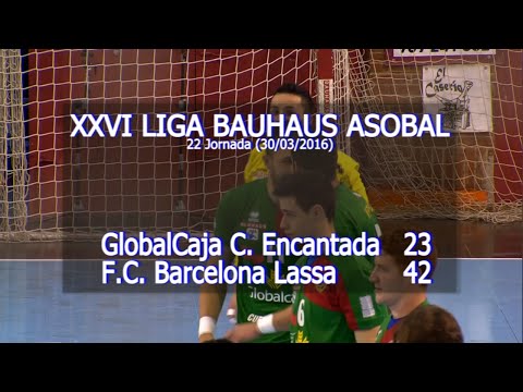 LIGA BAUHAUS ASOBAL J22 GlobalCaja C. Encantada - FC Barcelona Lassa 23 - 42