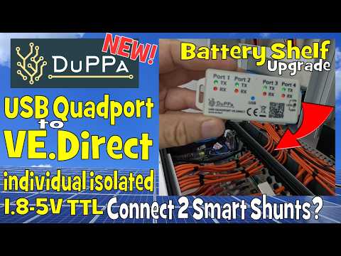 Duppa Quadport VE.Direct Converter - Connecting 2 Victron Smart Shunts to my GX?