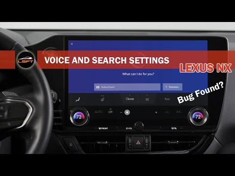 2022 Lexus NX - Lexus Interface - Voice and Search Settings