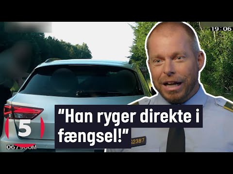 Vanvidsbilist bliver stoppet! | Fanget På Politiets Kamera | Kanal 5 Danmark