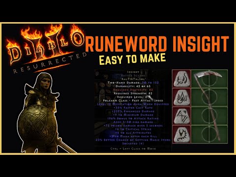 Runeword Insight Diablo 2 Resurrected (Easy And One Of The BEST!)