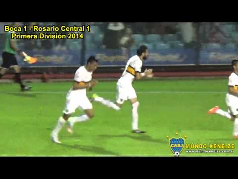 Gol de Mariano Echeverría / Boca 2 - Central 1 /Primera Div. 2014