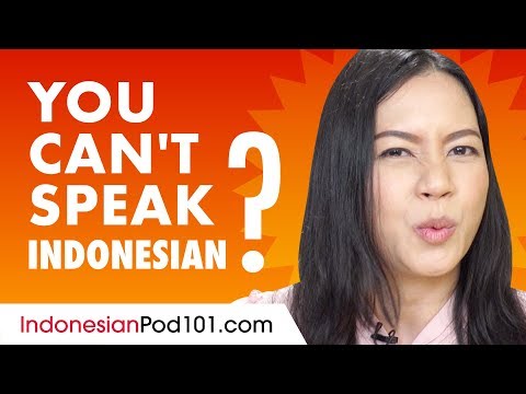 If You Understand Indonesian But Can't Speak it...This video is for You!