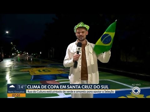 RBSTV | Bom Dia Rio Grande: clima de Copa em Santa Cruz do Sul 
