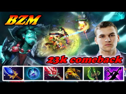 Bzm Storm Spirit mid insane 23k comeback | BZM Dota 2
