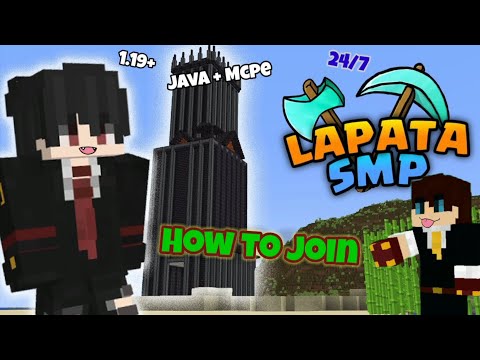 Join This Lapata Smp Now || How to Join this Public lapata smp || Java+ Mcpe 1.19+ 24×7
