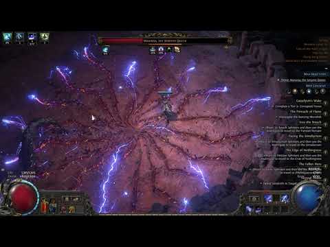[POE2 0.4] Full-Screen Clear Falling Thunder Invoker T5 Map (Low Budget)