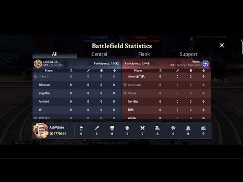 Guild War - Session 5 (Challenger) EDELWEISS S.87 VS Phenix S.91 - Dynasty Legends 2