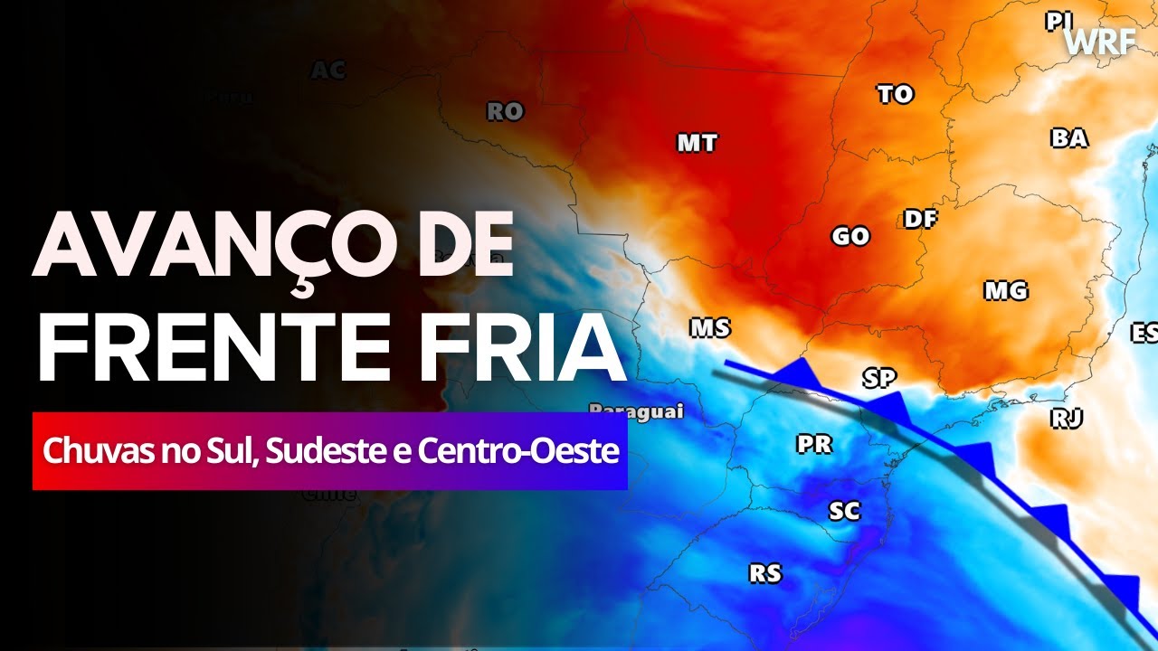 12/09/24 🔵 CHUVA E REFRESCO: FRENTE FRIA DEVE AVANÇAR EM PARTES DO CENTRO-SUL DO BRASIL