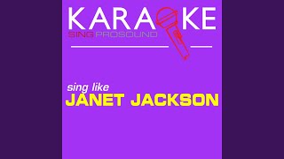 That's the Way Love Goes (In the Style of Janet Jackson) (Karaoke with Background Vocal)