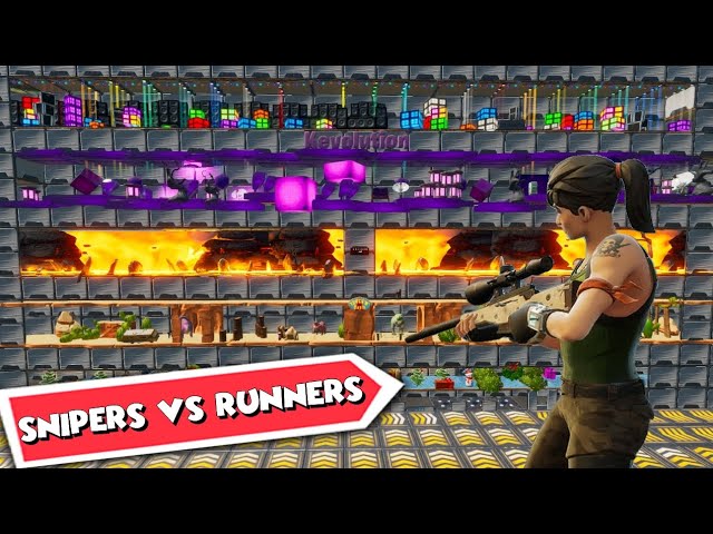 THE GAUNTLET - SNIPERS VS RUNNERS - Fortnite Creative Map Code