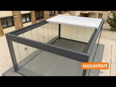 Pérgola Retráctil con cerramiento – Isoconfort