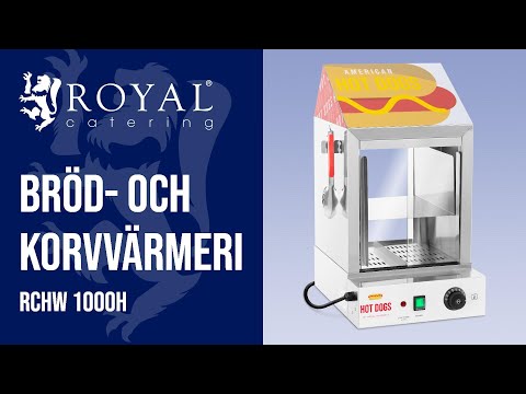 video - Bröd- och korvvärmeri - 100 korvar - 25 bröd - 1000 W