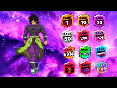 Broly All strongest Forms In bawl Star Rank#dragonball#anime#goku 