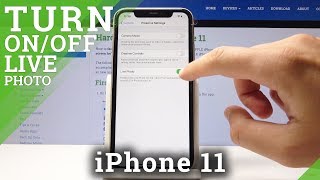 How to Enable Live Photo in iPhone 11 – Turn Off Live Photos