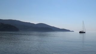 Франция.Откровенничаю на пляже,наши коттеджи...ЛАЗУРНЫЙ БЕРЕГ