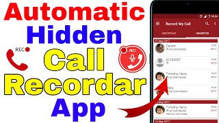 auto call recorder hide app । hide call recorder for android । hide call recording kaise kare