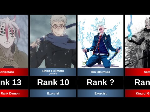 TOP 20 STRONGEST CHARACTERS IN BLUE EXORCIST