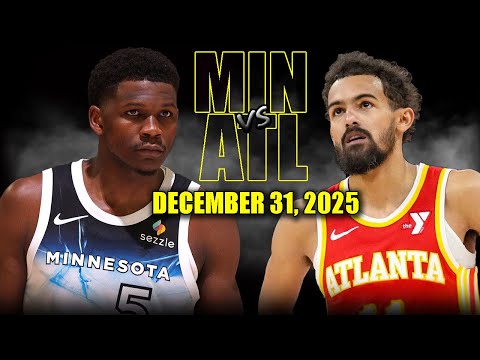 Minnesota Timberwolves vs Atlanta Hawks Full Game Highlights – December 31, 2025 | NBA Season