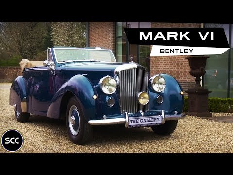BENTLEY MK6 MARK VI - MARK 6 - DHC Drophead Coupe 1950 - Modest test drive - Engine sound | SCC TV