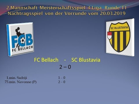 2.Mannschaft Meisterschaft 4.Liga FC Bellach - SC Blustavia
