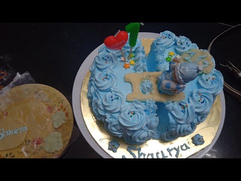 Half month baby cake design | cake decorating | Bhagyashree kitchen