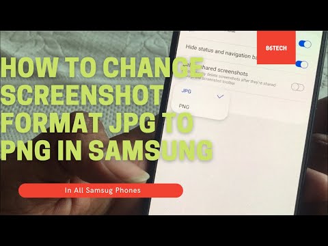 How to Change Screenshot Format jpg to png | How to change screenshot format JPG to PNG on a Samsung