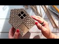 DIY Miniature Cardboard House Cardboard Craft Idea