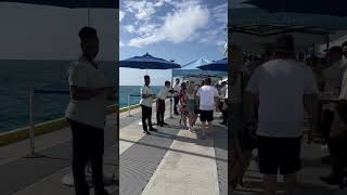 Returning to the Norwegian Bliss after a fun day in Bimini Grand Bahamas.​ @CruiseGetawayguy